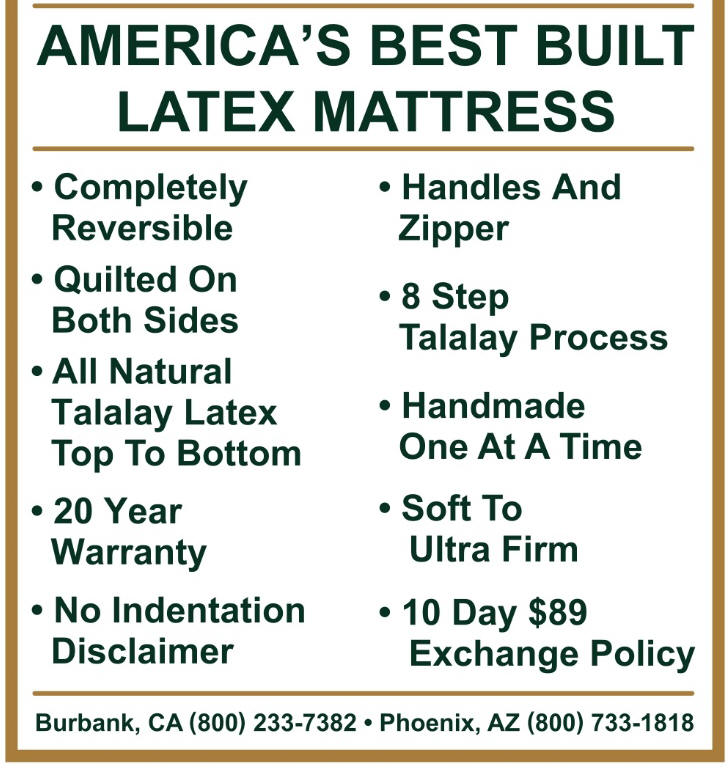 Orthopedic Firm natural latex mattress, firm without being hard